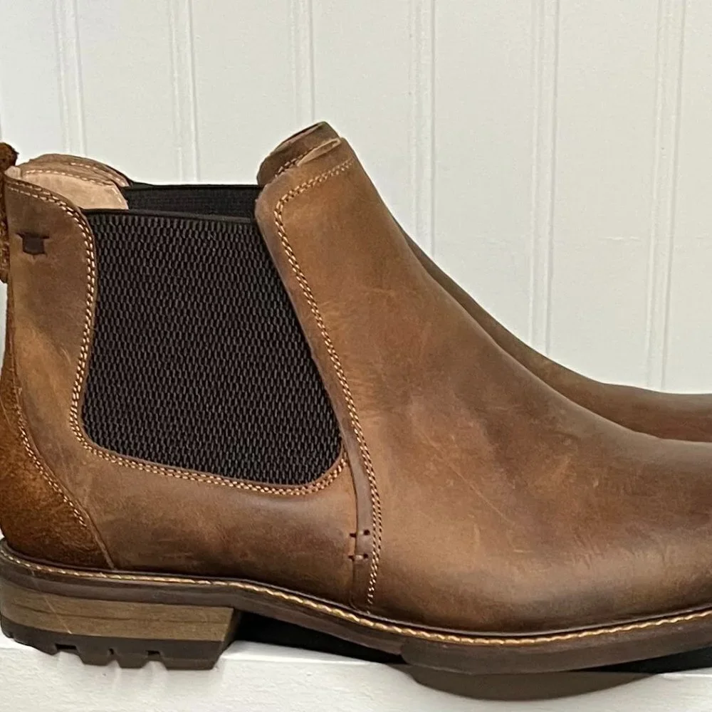 Florsheim Mens Chalet Gore Brown Ankle Boots Size 12 (7784923)